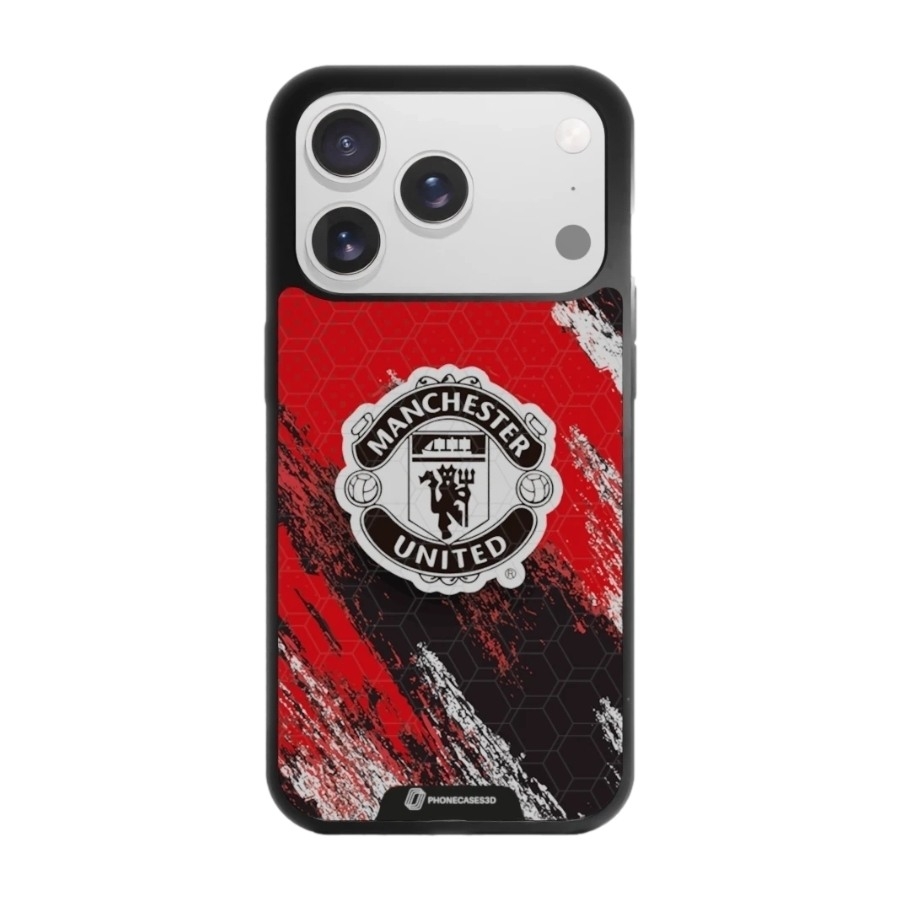 Phonecases3D iPhone 17 Pro Max Manchester United FC 3D mobilcover, sort billede 1