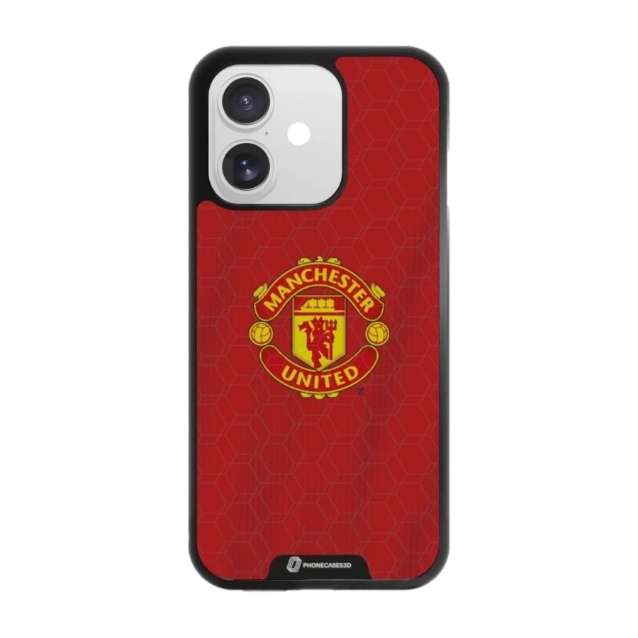Phonecases3D iPhone 17 Manchester United FC 3D mobilcover, sort billede 1
