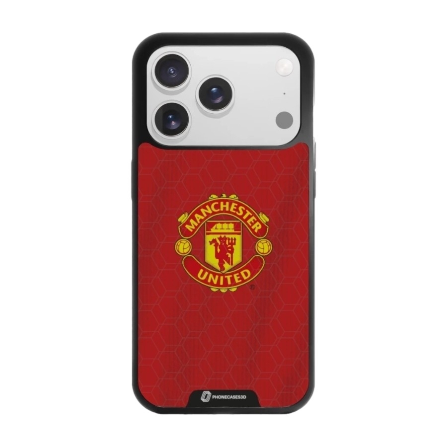 Phonecases3D iPhone 17 Pro Max Manchester United FC 3D mobilcover, sort billede 1