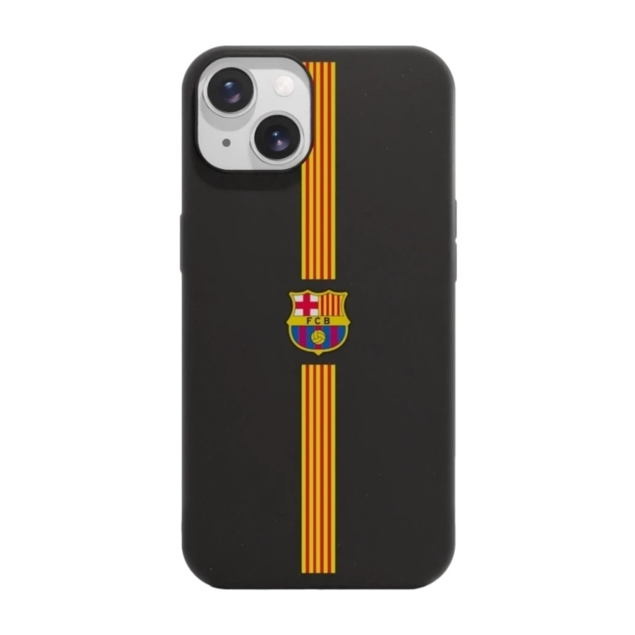 Phonecases3D iPhone 14 FC Barcelona komposterbart cover, sort billede 1