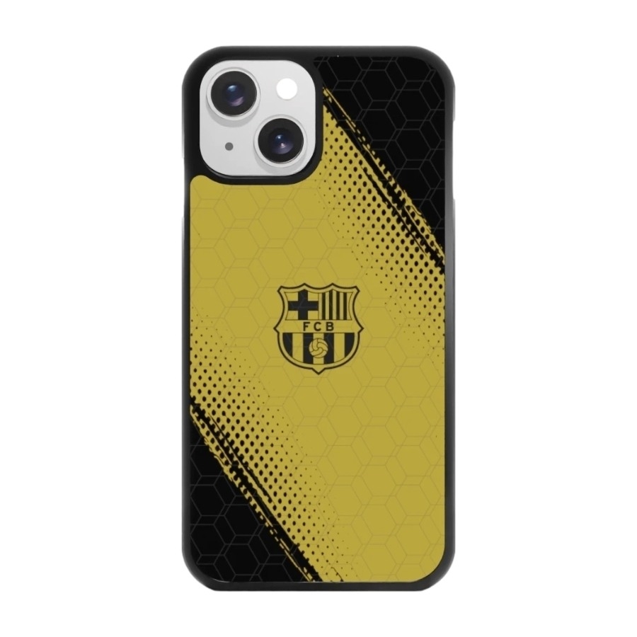 Phonecases3D iPhone 15 FC Barcelona 3D mobilcover, sort billede 1