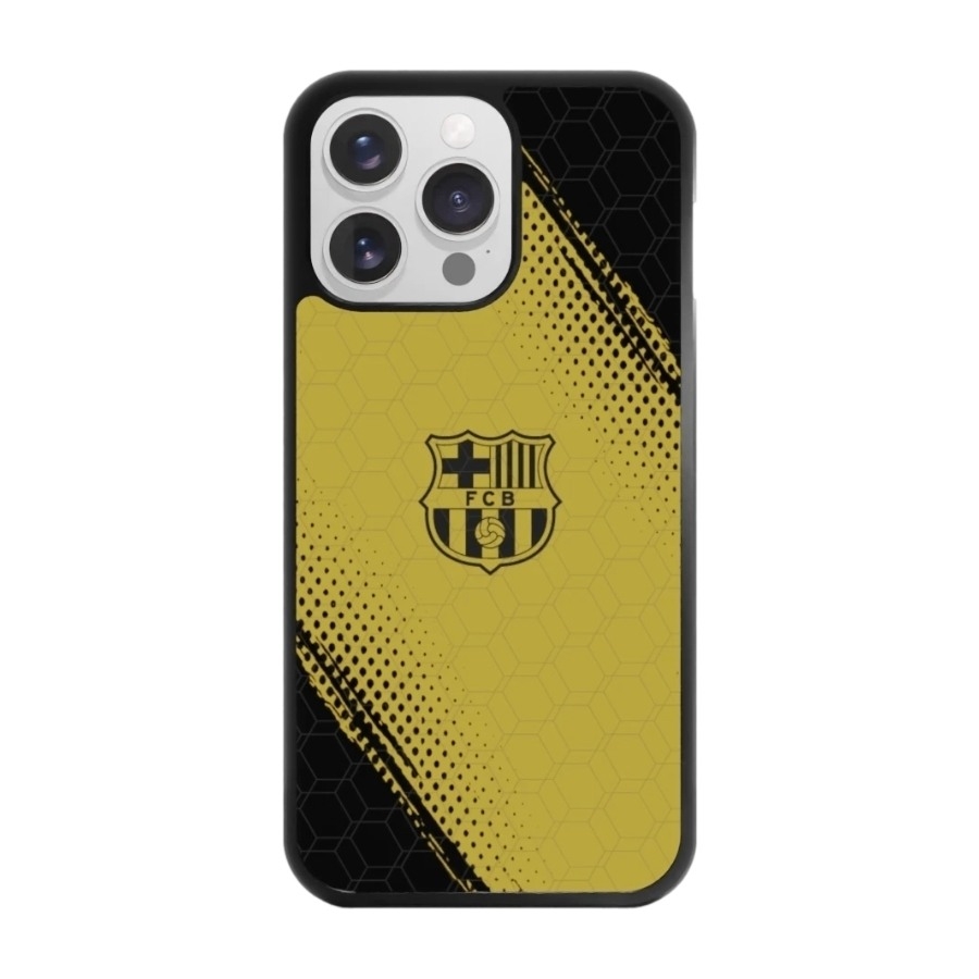 Phonecases3D iPhone 16 Pro Max FC Barcelona 3D mobilcover, sort billede 1