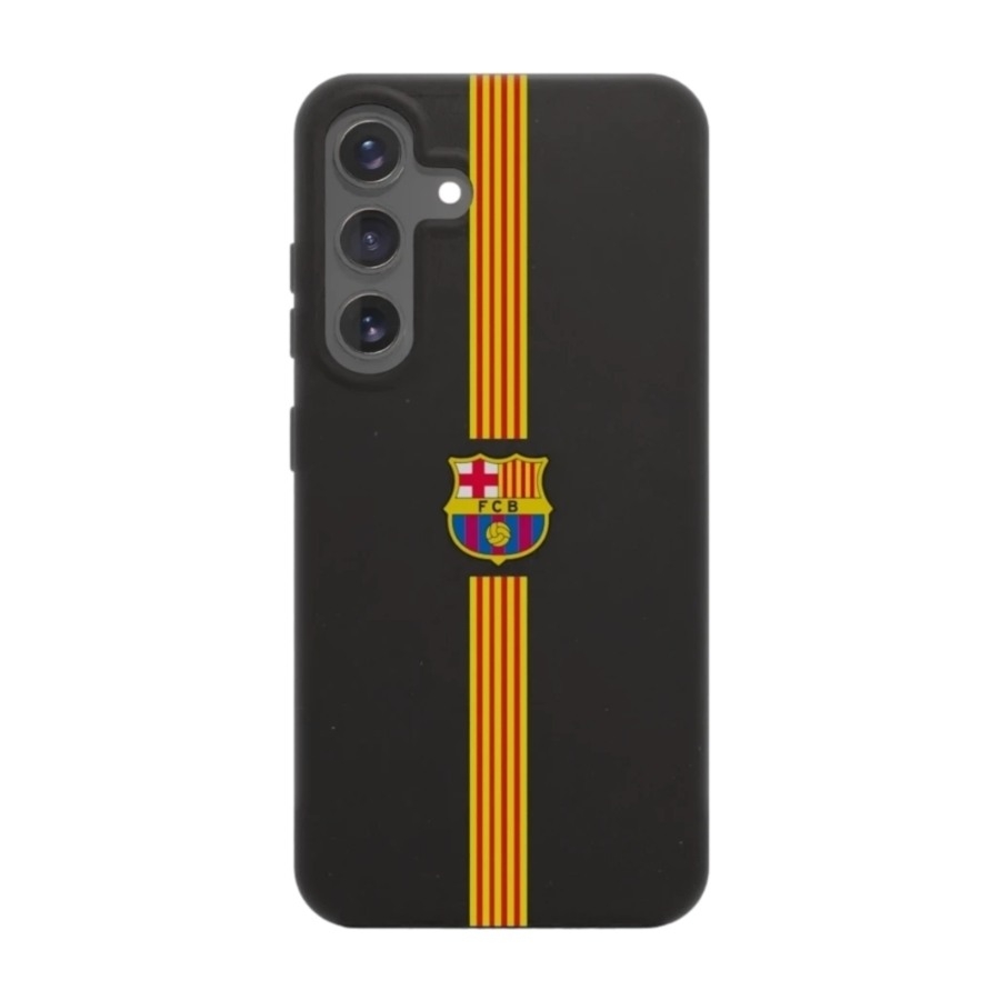 Phonecases3D Samsung Galaxy S25+ FC Barcelona komposterbart cover, sort billede 1