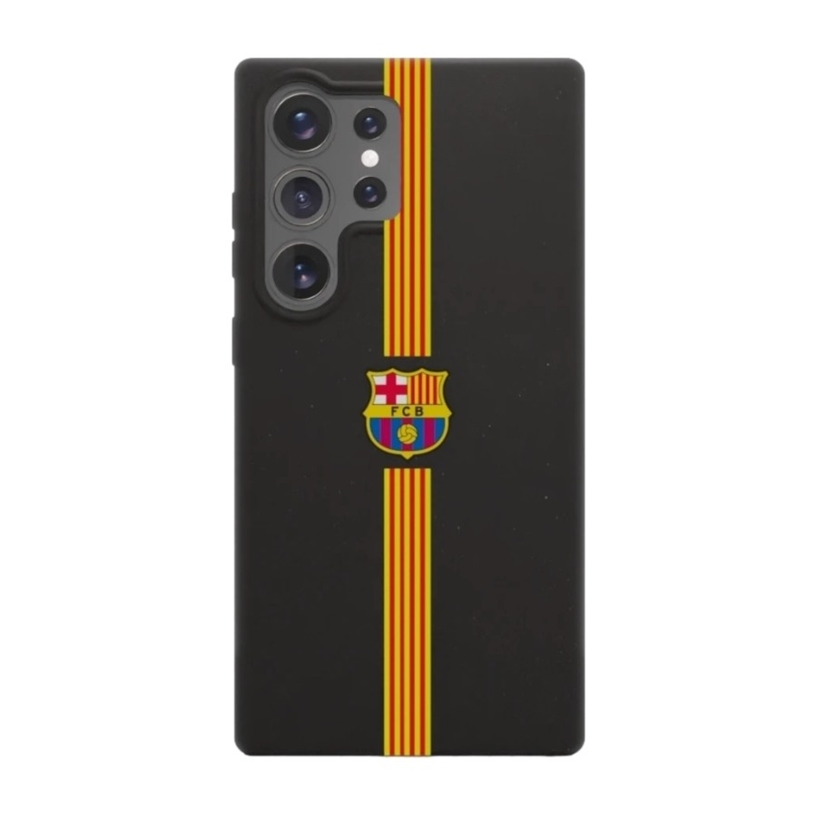 Phonecases3D Samsung Galaxy S25 Ultra FC Barcelona komposterbart cover, sort billede 1