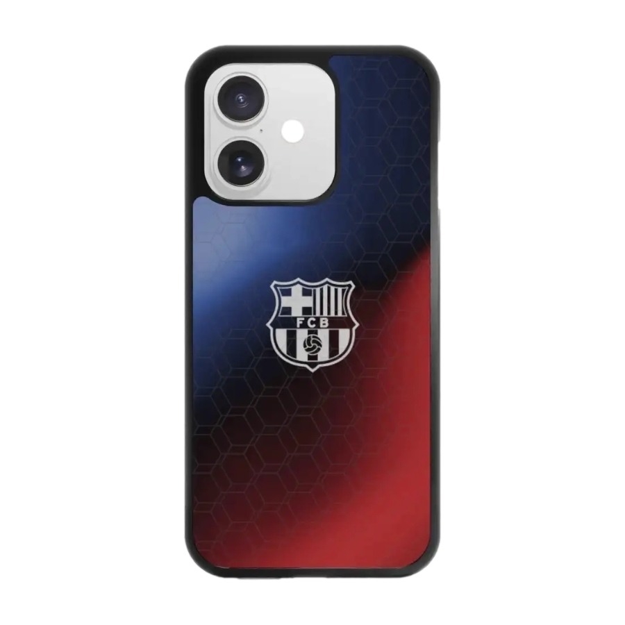 Phonecases3D iPhone 17 FC Barcelona 3D mobilcover, sort billede 1