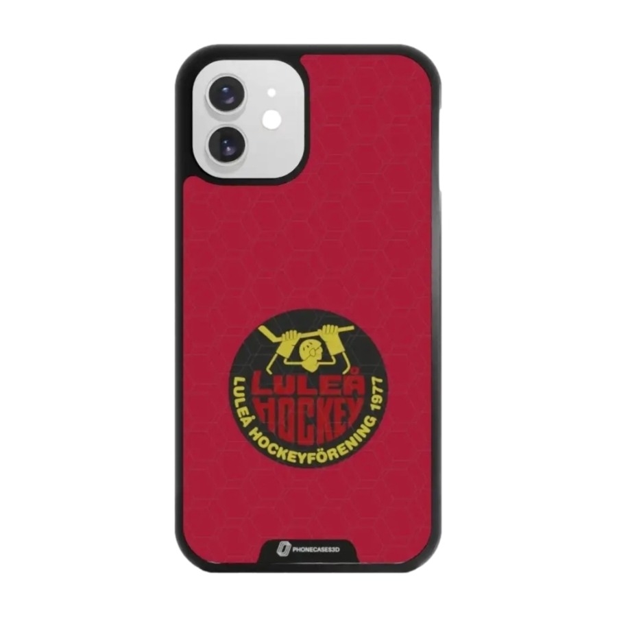Phonecases3D iPhone 12 Luleå HF 3D mobilcover, sort billede 1