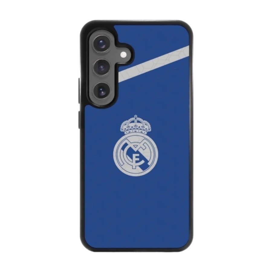 Phonecases3D Samsung Galaxy S25 Real Madrid 3D mobilcover, sort billede 1