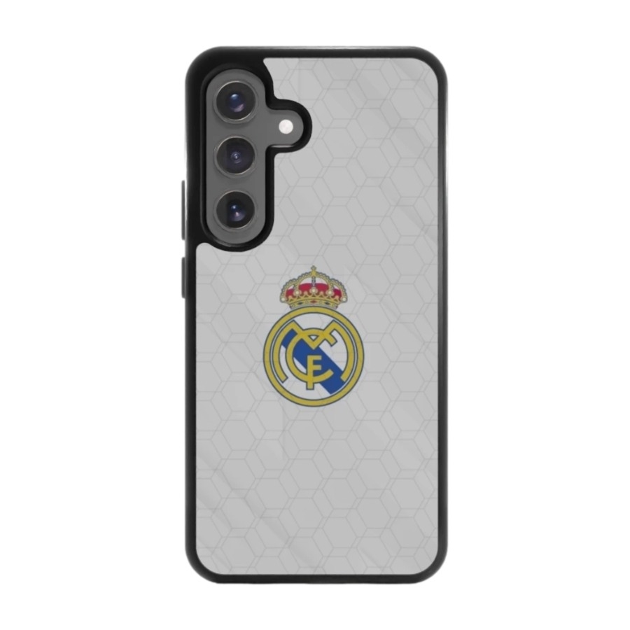 Phonecases3D Samsung Galaxy S25 Real Madrid 3D mobilcover, sort billede 1