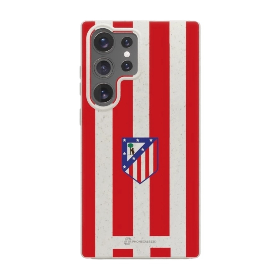 Phonecases3D Samsung Galaxy S25 Ultra Atlético de Madrid komposterbart cover, hvid billede 1