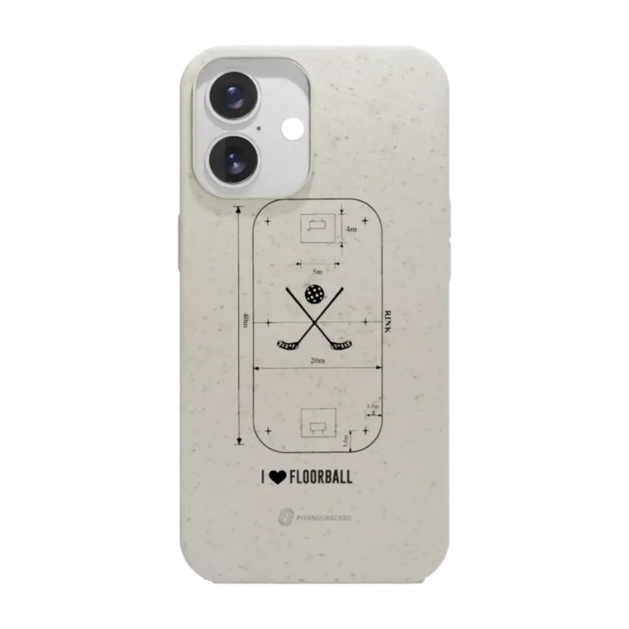Phonecases3D iPhone 16 Pixbo IBK komposterbart cover, hvid billede 1