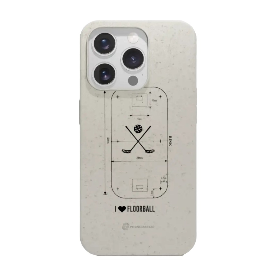 Phonecases3D iPhone 16 Pro Pixbo IBK komposterbart cover, hvid billede 1