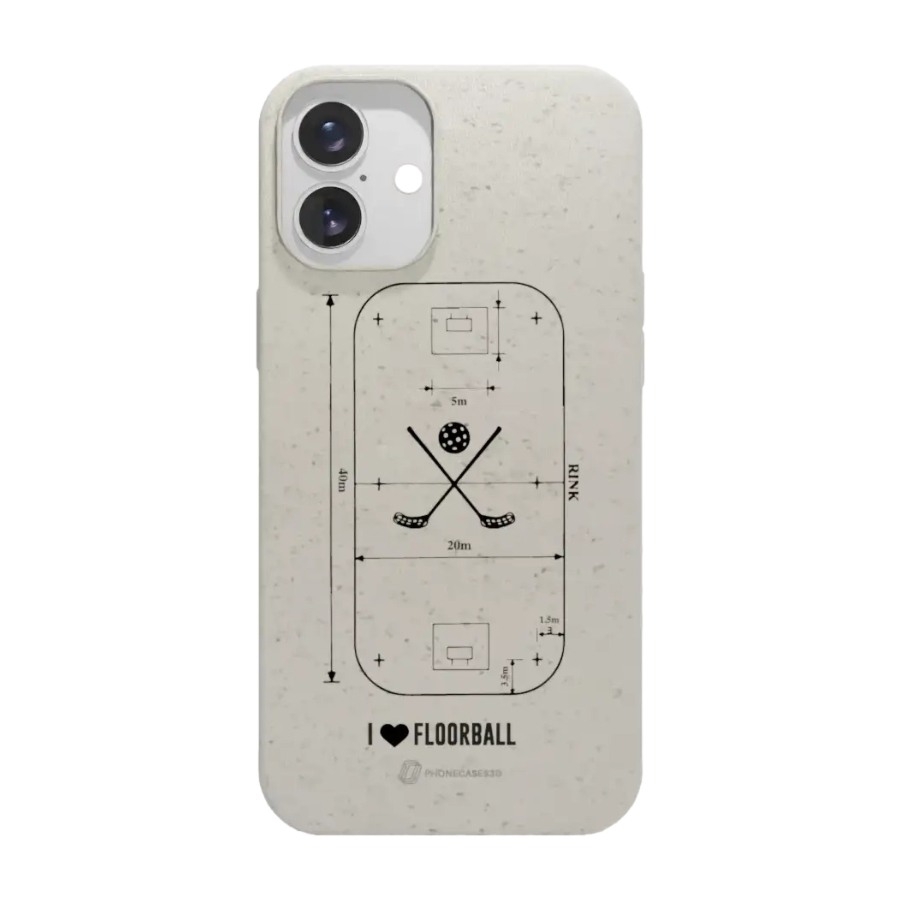 Phonecases3D iPhone 16 Plus Pixbo IBK komposterbart cover, hvid billede 1