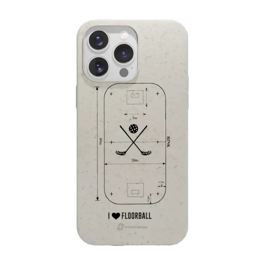 Phonecases3D iPhone 16 Pro Max Pixbo IBK komposterbart cover, hvid billede 1