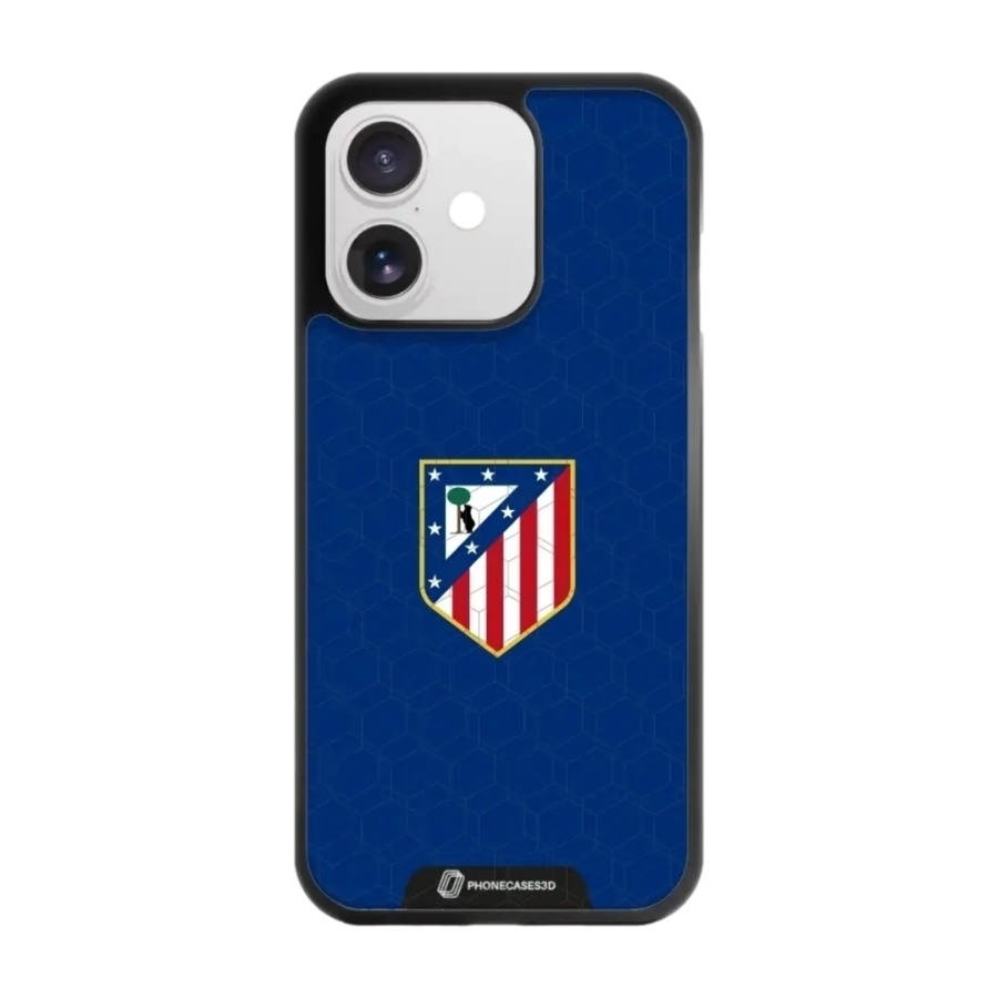 Phonecases3D iPhone 17 Atlético de Madrid 3D mobilcover, sort billede 1