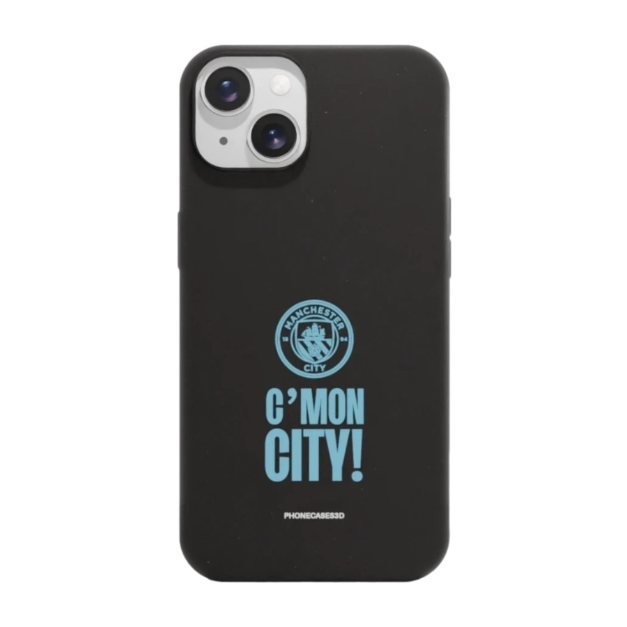 Phonecases3D iPhone 14 Man City komposterbart cover, sort billede 1