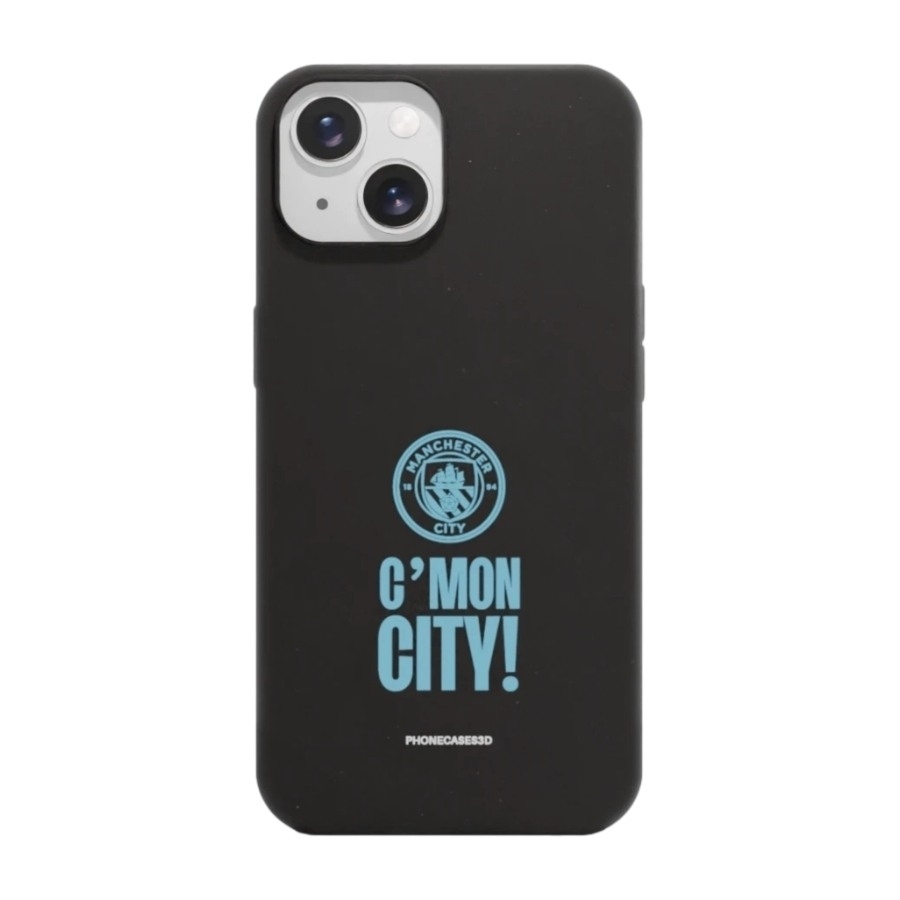 Phonecases3D iPhone 15 Man City komposterbart cover, sort billede 1