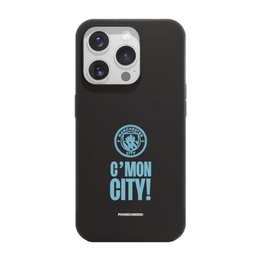 Phonecases3D iPhone 15 Pro Man City komposterbart cover, sort billede 1