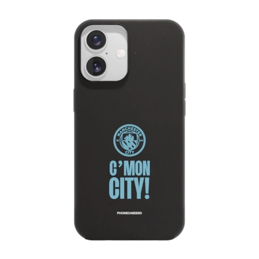 Phonecases3D iPhone 16 Man City komposterbart cover, sort billede 1