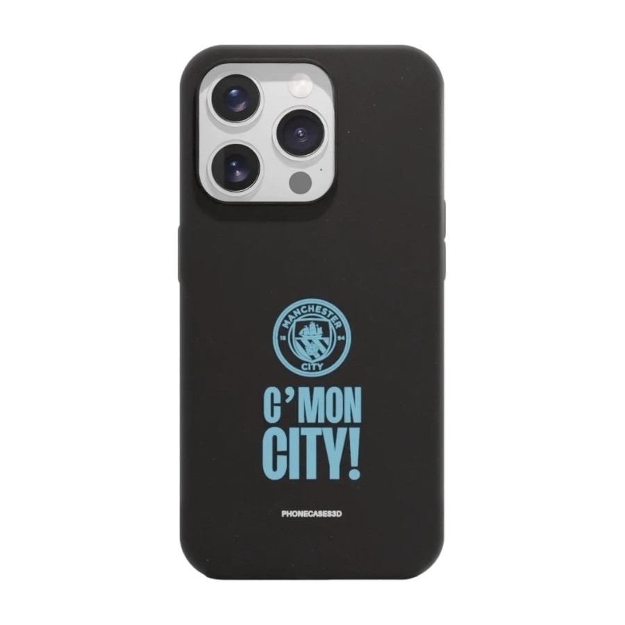 Phonecases3D iPhone 16 Pro Man City komposterbart cover, sort billede 1