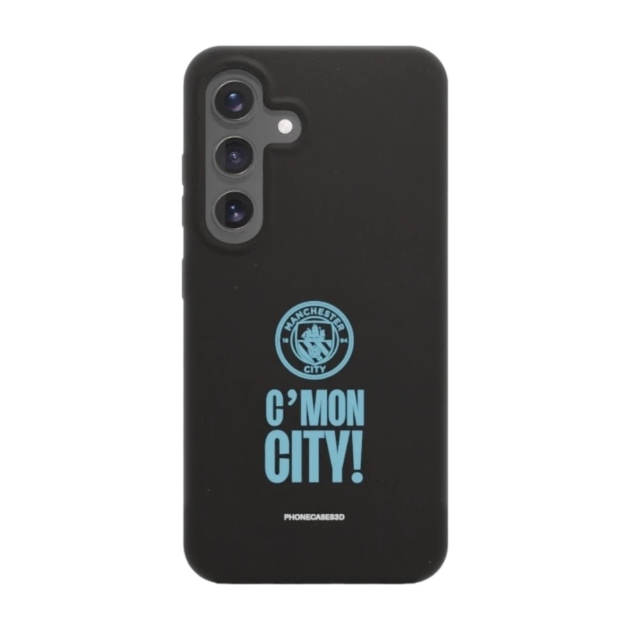 Phonecases3D Samsung Galaxy S25 Man City komposterbart cover, sort billede 1