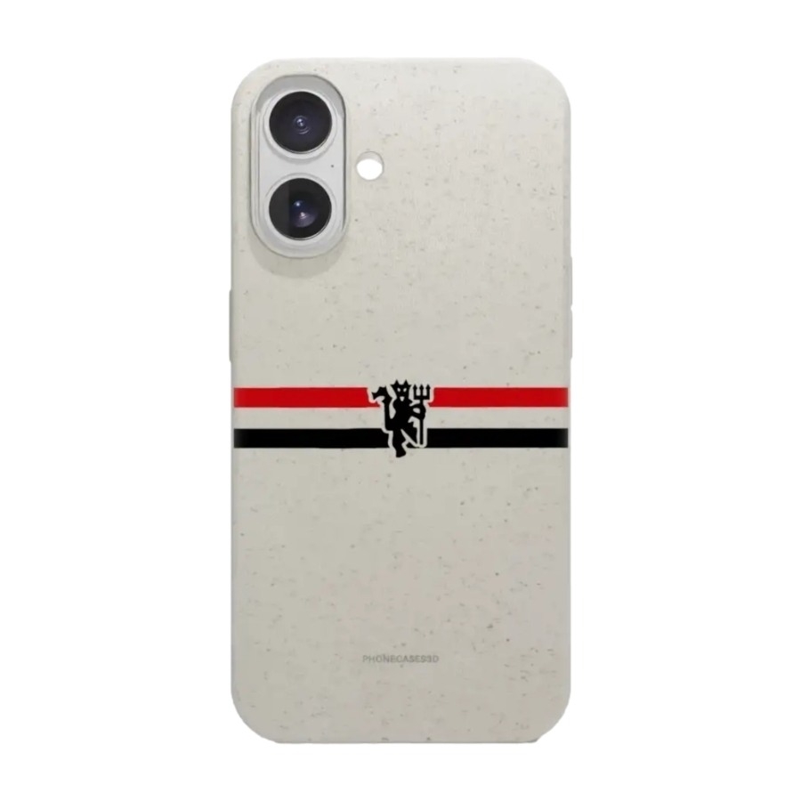 Phonecases3D iPhone 17 Manchester United FC komposterbart cover, hvid billede 1