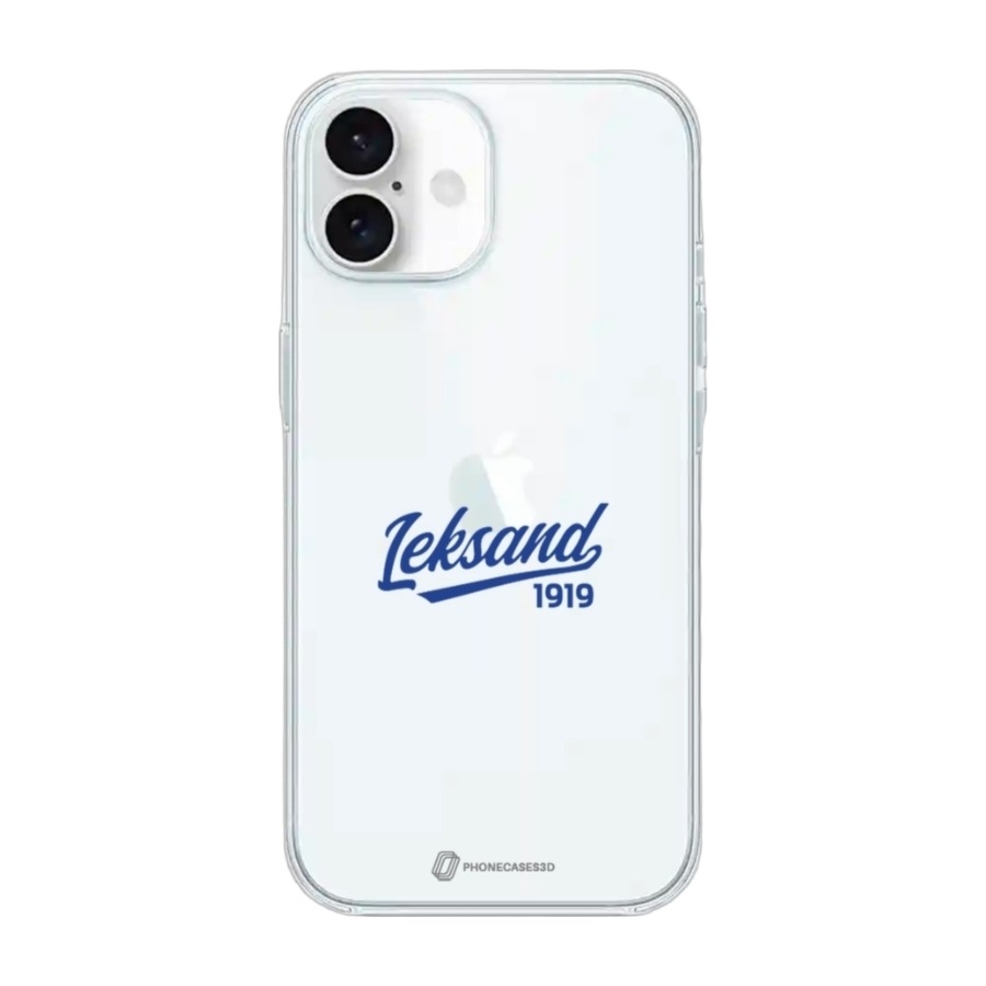 Phonecases3D iPhone 16 Leksands IF Clear case -mobilcover, hvid billede 1
