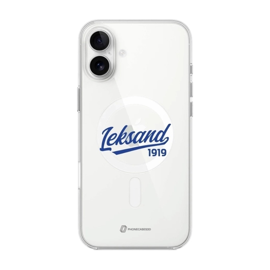 Phonecases3D iPhone 16 Plus Leksands IF Clear case -mobilcover, hvid billede 1
