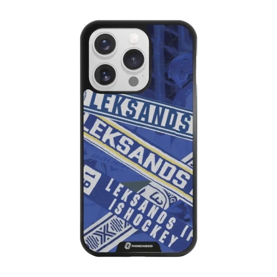 Phonecases3D iPhone 16 Pro Leksands IF 3D mobilcover, sort billede 1