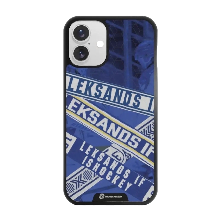 Phonecases3D iPhone 16 Plus Leksands IF 3D mobilcover, sort billede 1