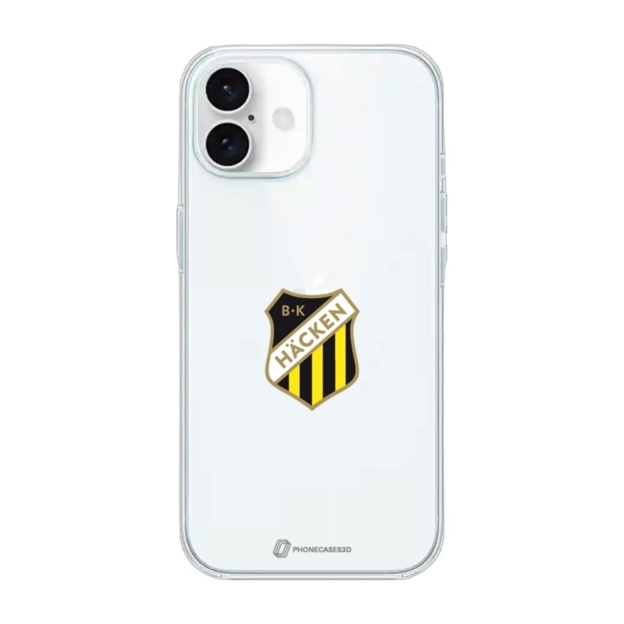 Phonecases3D iPhone 16 BK Häcken Clear case -mobilcover, hvid billede 1