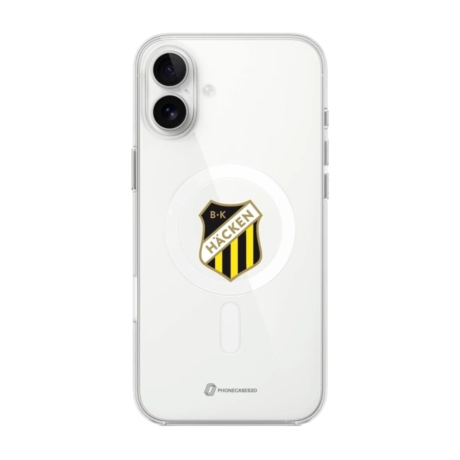 Phonecases3D iPhone 16 Plus BK Häcken Clear case -mobilcover, hvid billede 1