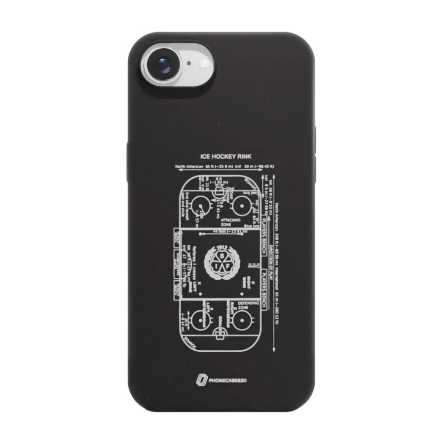 Phonecases3D iPhone 17e/16e Brynäs IF komposterbart cover, sort billede 1
