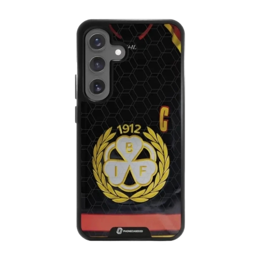 Phonecases3D Samsung Galaxy S25 Brynäs IF 3D mobilcover, sort billede 1