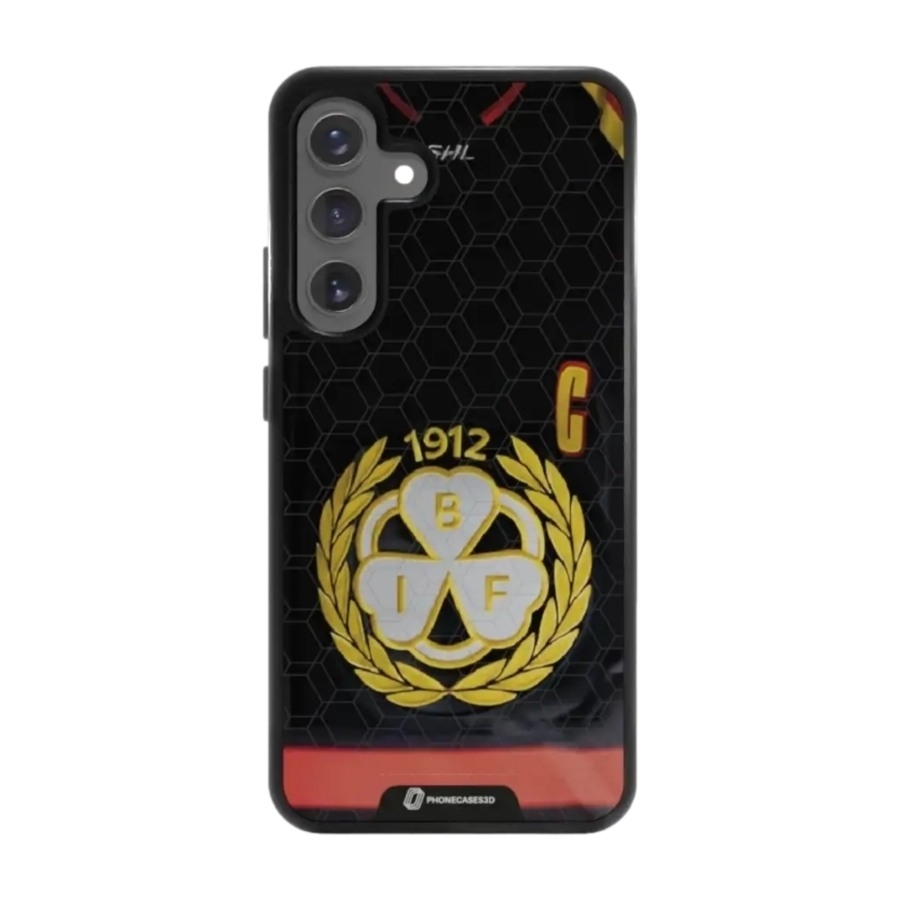 Phonecases3D Samsung Galaxy S25+ Brynäs IF 3D mobilcover, sort billede 1