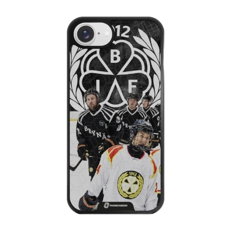 Phonecases3D iPhone 17e/16e Brynäs IF 3D mobilcover, sort billede 1