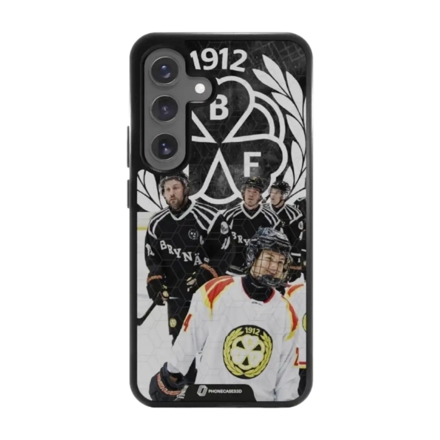 Phonecases3D Samsung Galaxy S25 Brynäs IF 3D mobilcover, sort billede 1