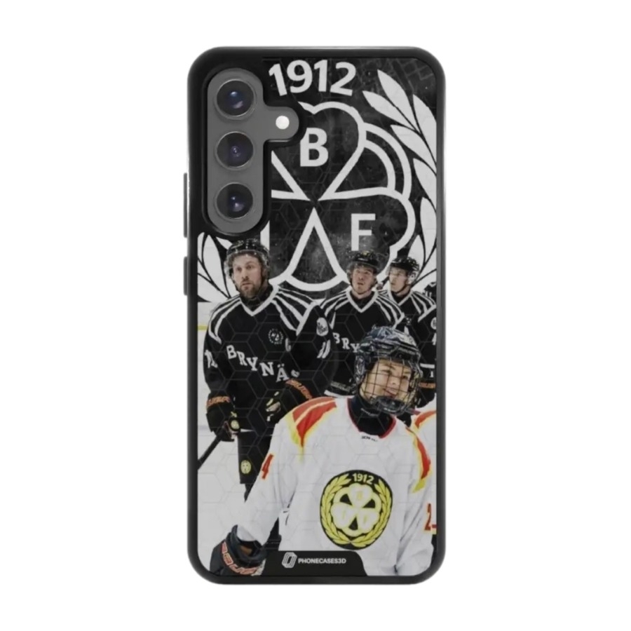 Phonecases3D Samsung Galaxy S25+ Brynäs IF 3D mobilcover, sort billede 1