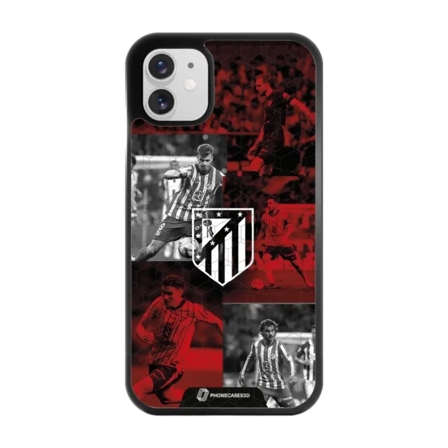 Phonecases3D iPhone 11 Atlético de Madrid 3D mobilcover, sort billede 1