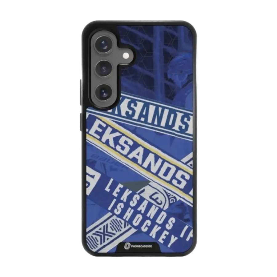 Phonecases3D Samsung Galaxy S25 Leksands IF 3D mobilcover, sort billede 1