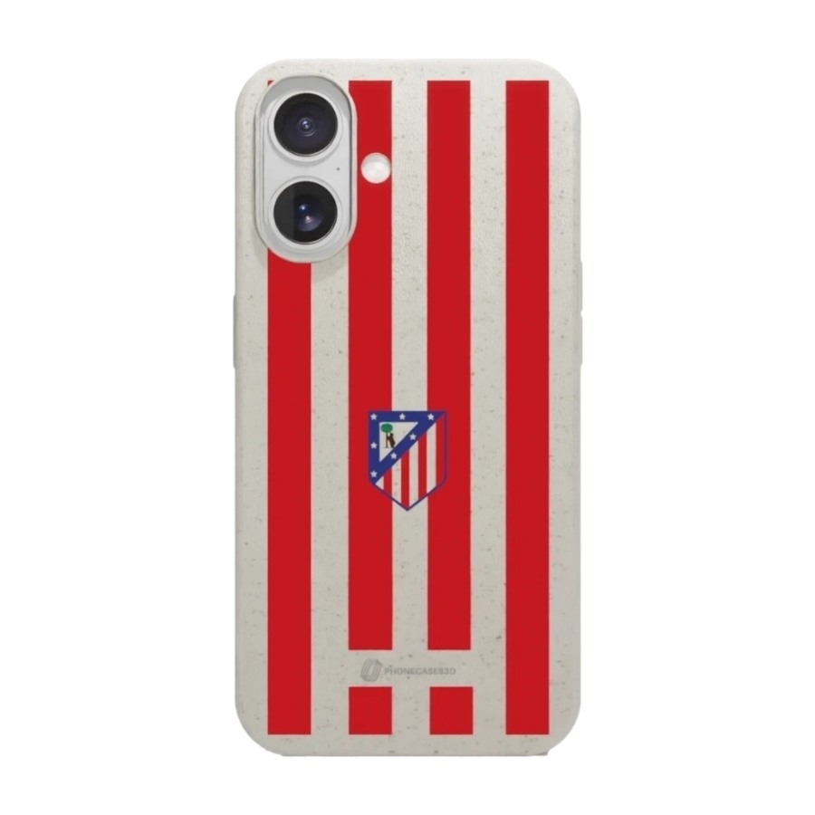 Phonecases3D iPhone 17 Atlético de Madrid komposterbart cover, hvid billede 1