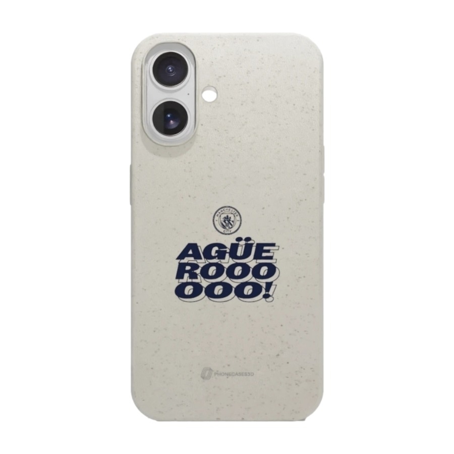 Phonecases3D iPhone 17 Man City komposterbart cover, hvid billede 1