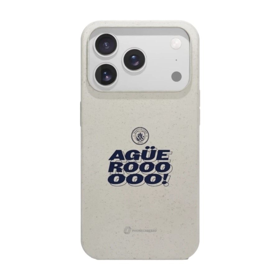 Phonecases3D iPhone 17 Pro Man City komposterbart cover, hvid billede 1