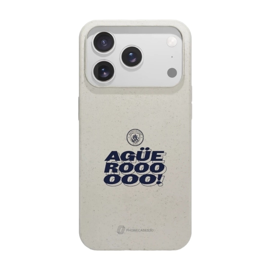 Phonecases3D iPhone 17 Pro Max Man City komposterbart cover, hvid billede 1