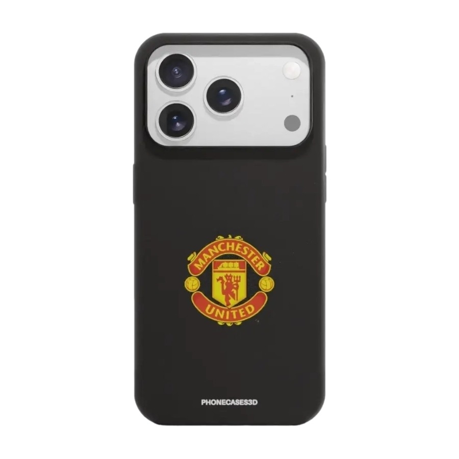 Phonecases3D iPhone 17 Pro Max Manchester United FC komposterbart cover, sort billede 1