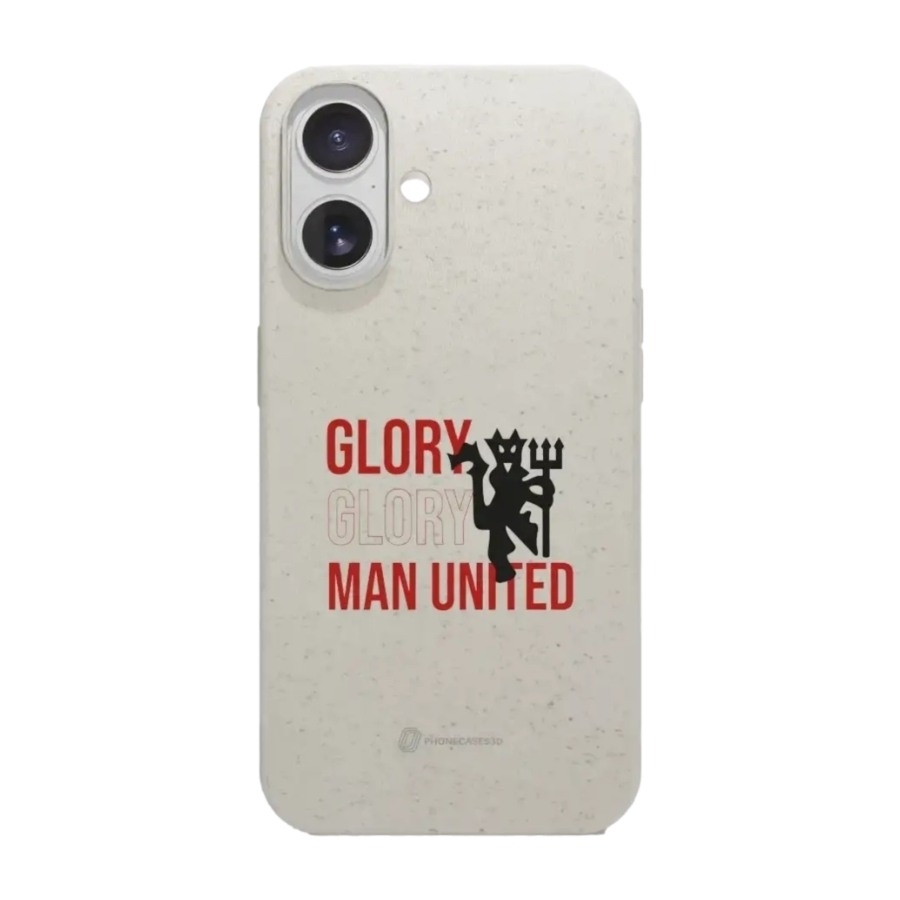 Phonecases3D iPhone 17 Manchester United FC komposterbart cover, hvid billede 1