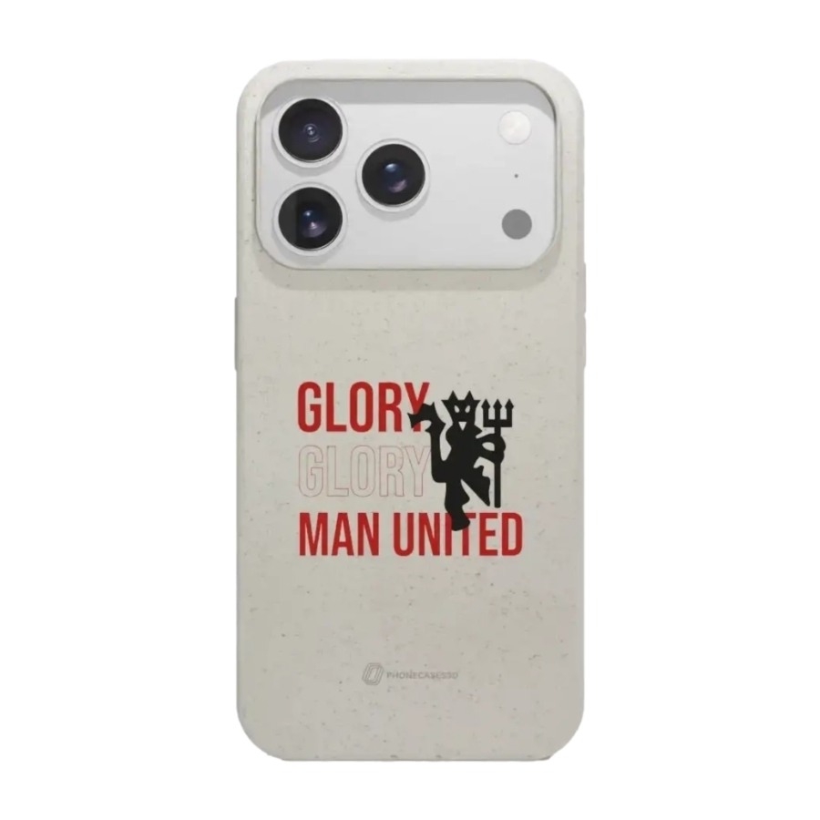 Phonecases3D iPhone 17 Pro Manchester United FC komposterbart cover, hvid billede 1