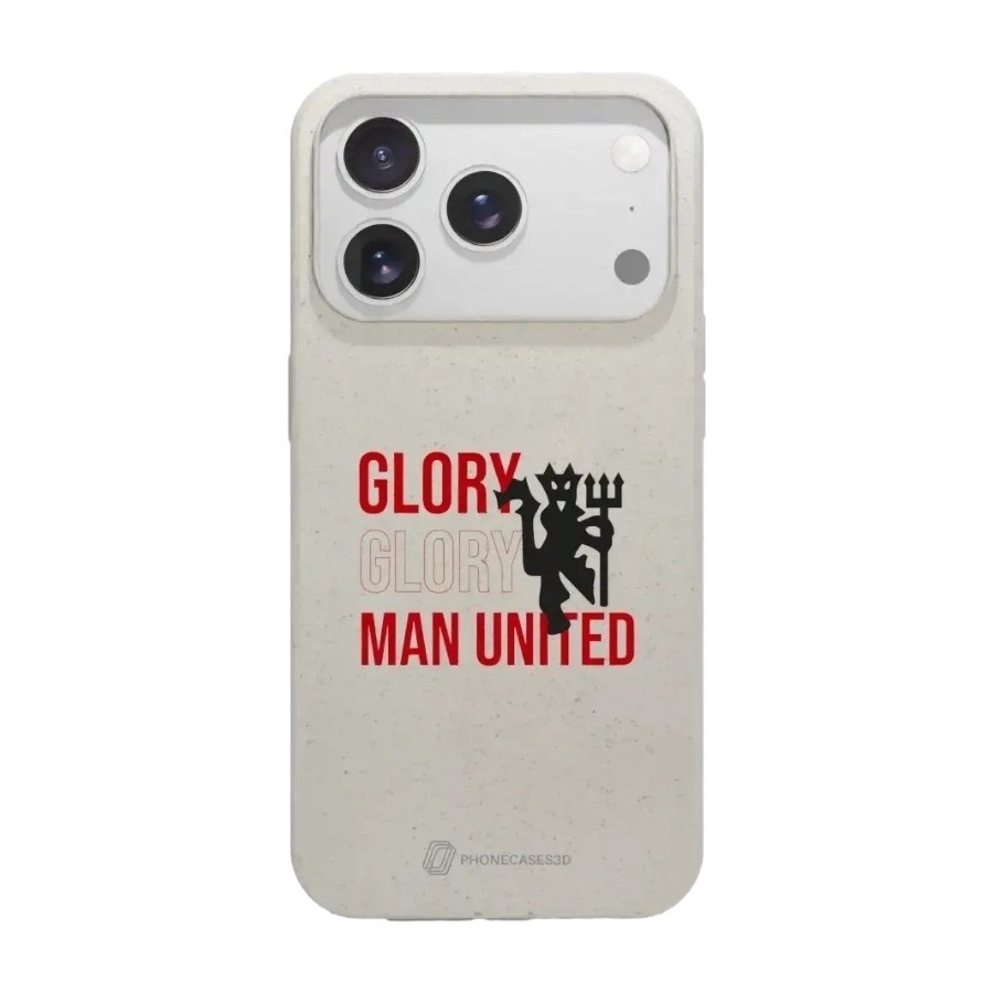 Phonecases3D iPhone 17 Pro Max Manchester United FC komposterbart cover, hvid billede 1