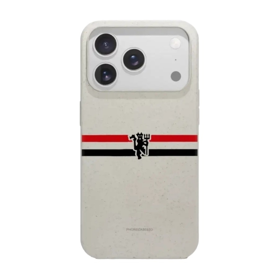 Phonecases3D iPhone 17 Pro Manchester United FC komposterbart cover, hvid billede 1