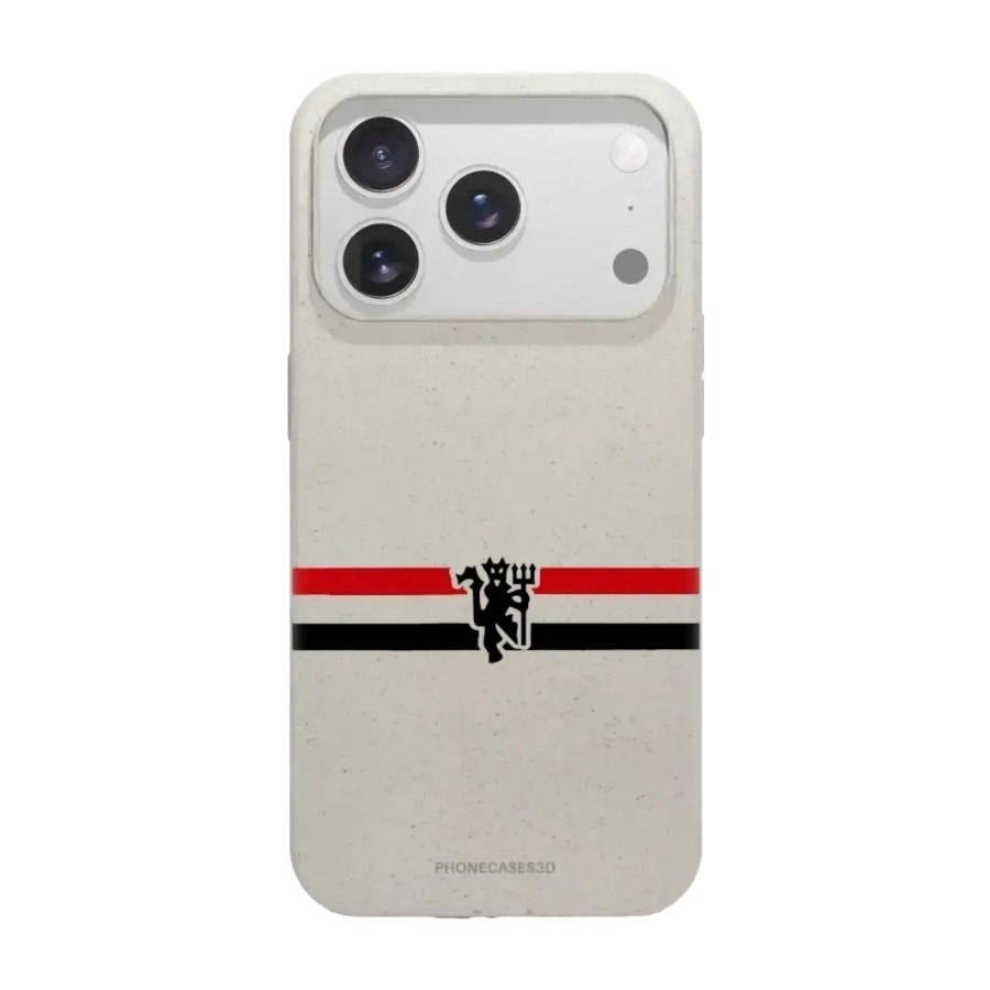 Phonecases3D iPhone 17 Pro Max Manchester United FC komposterbart cover, hvid billede 1