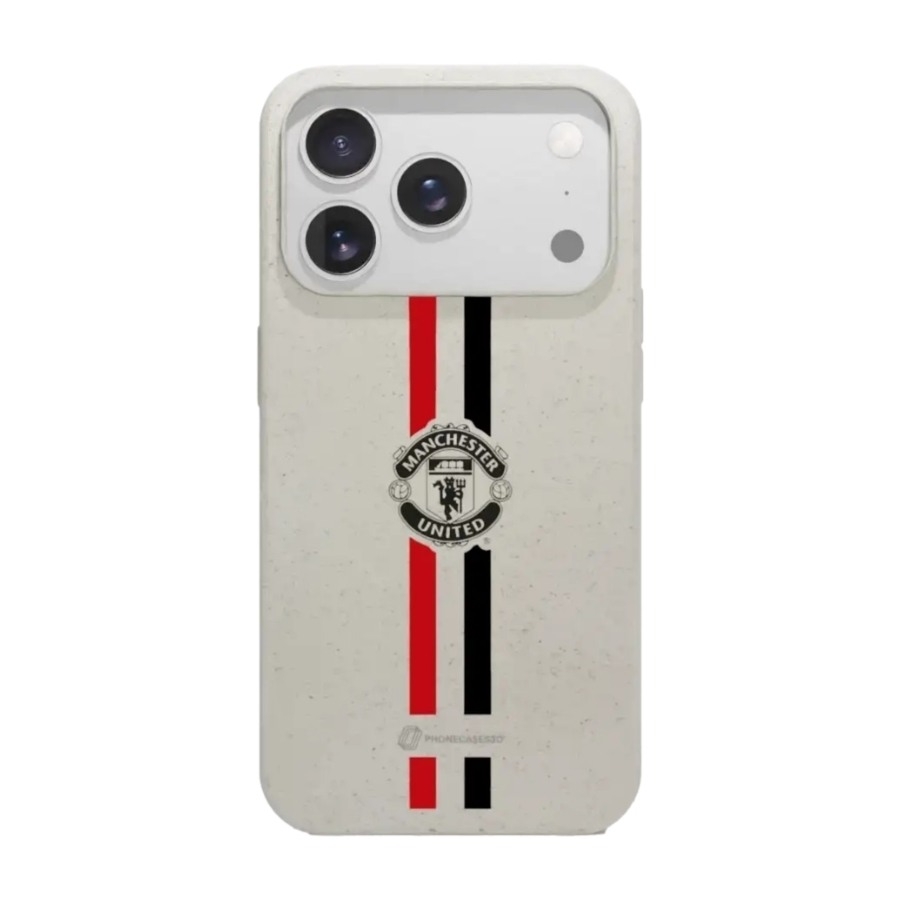 Phonecases3D iPhone 17 Pro Manchester United FC komposterbart cover, hvid billede 1